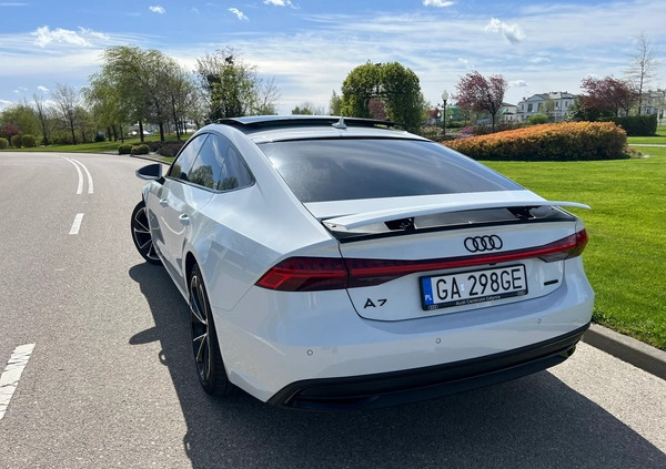 Audi A7 cena 244500 przebieg: 104000, rok produkcji 2019 z Gdynia małe 436